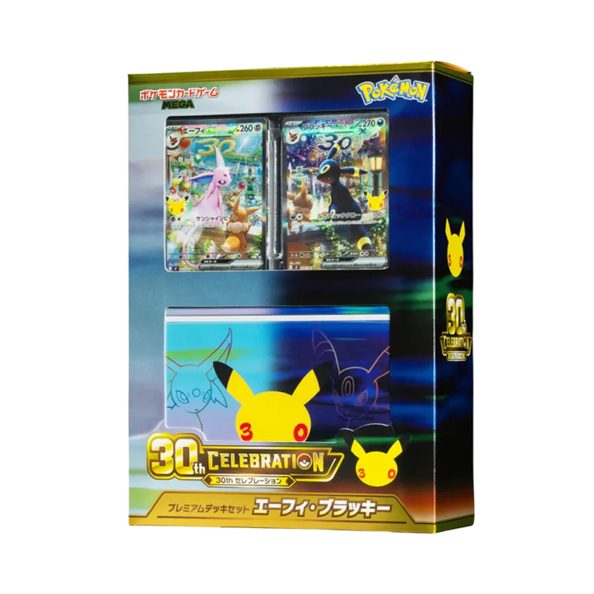 Pokemon Card Game MEGA Constructed Deck "30th CELEBRATION" Premium Deck Set Espeon & Umbreon (Japanese)