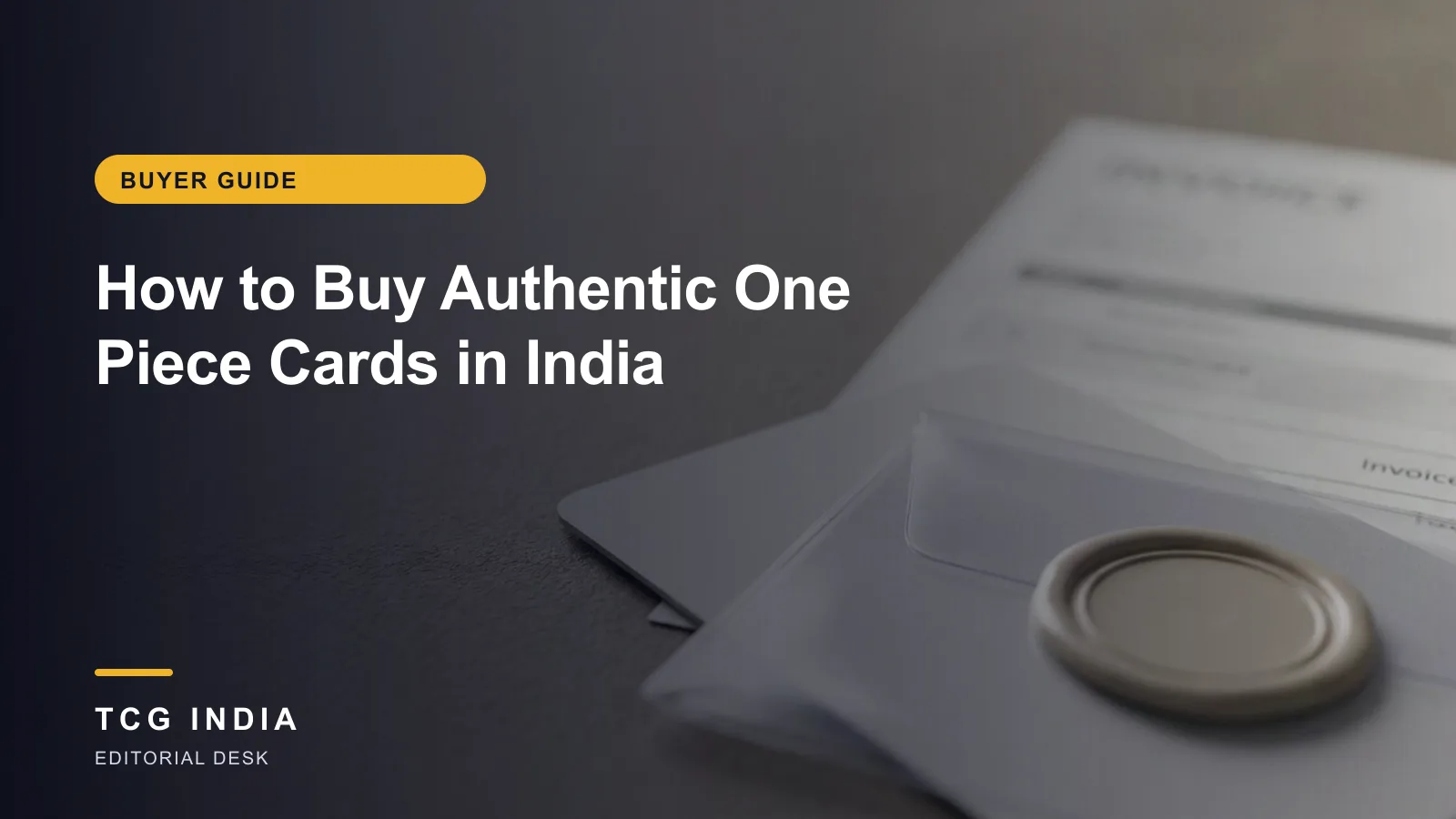 TCG India editorial cover: How to Buy Authentic One Piece Cards in India