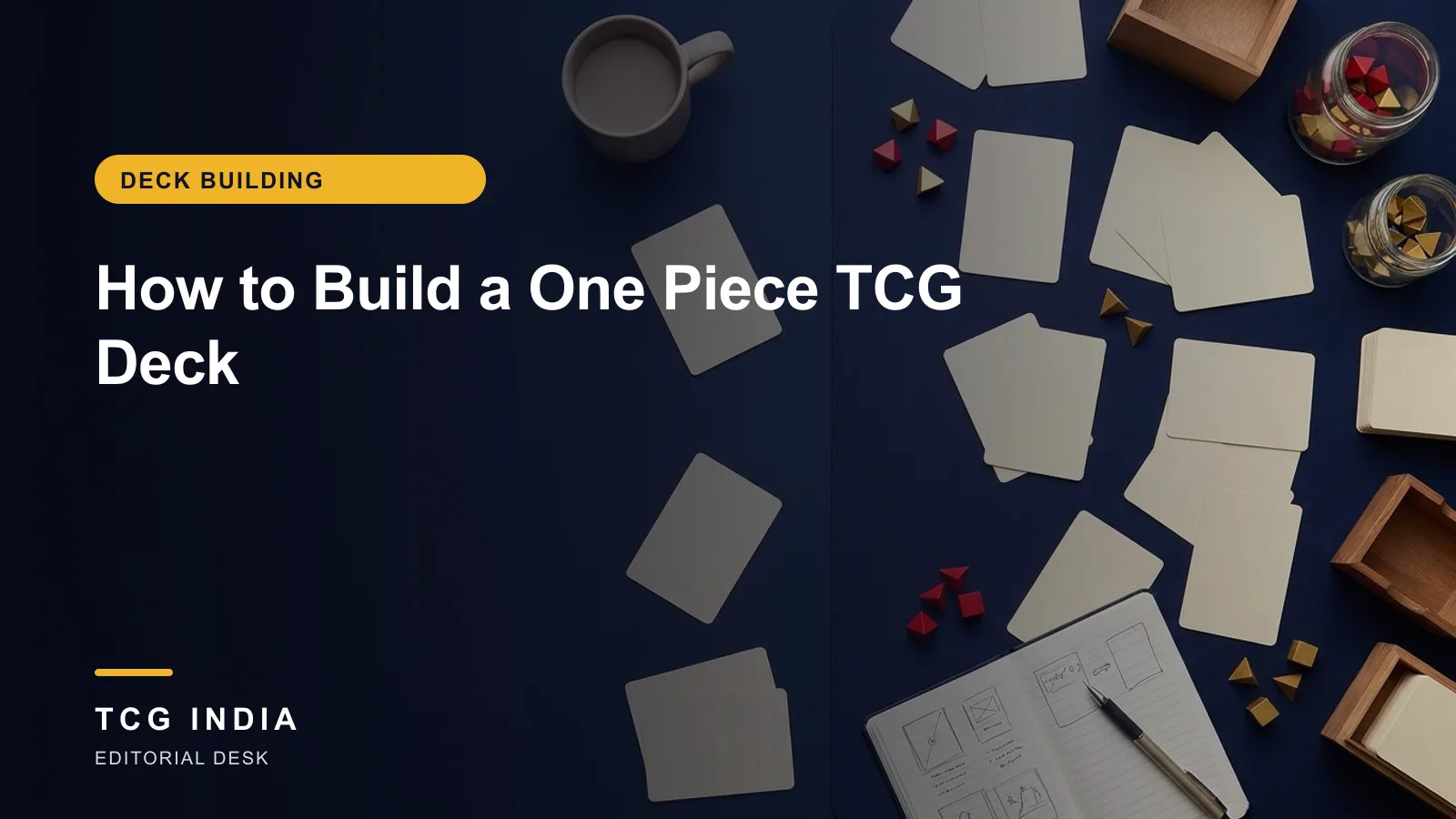 TCG India editorial cover: How to Build a One Piece TCG Deck