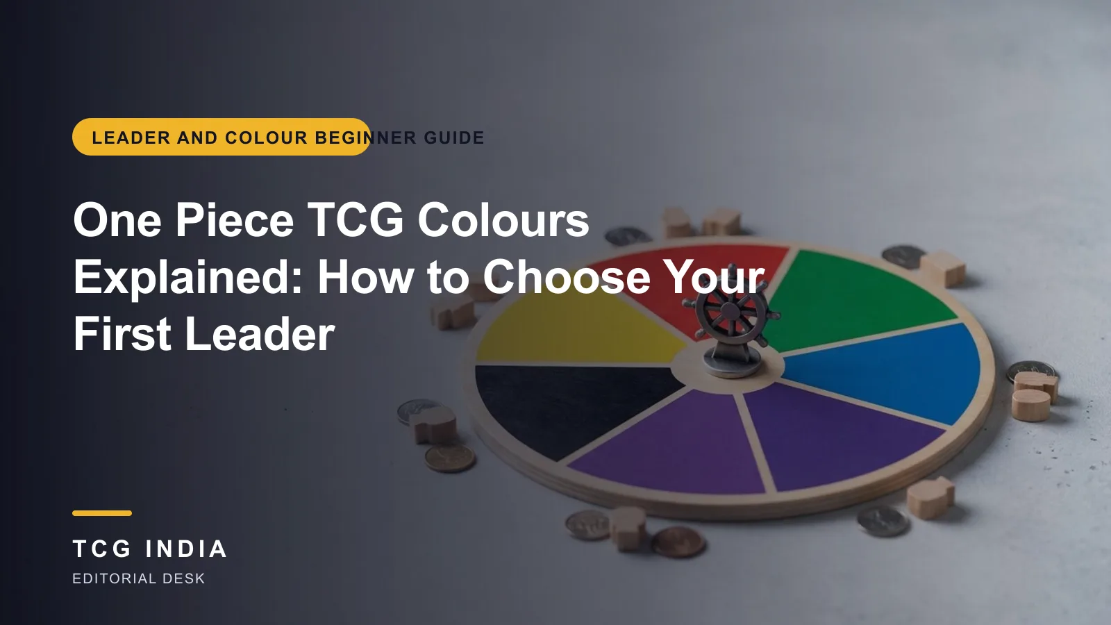 TCG India editorial cover: One Piece TCG Colours Explained: How to Choose Your First Leader