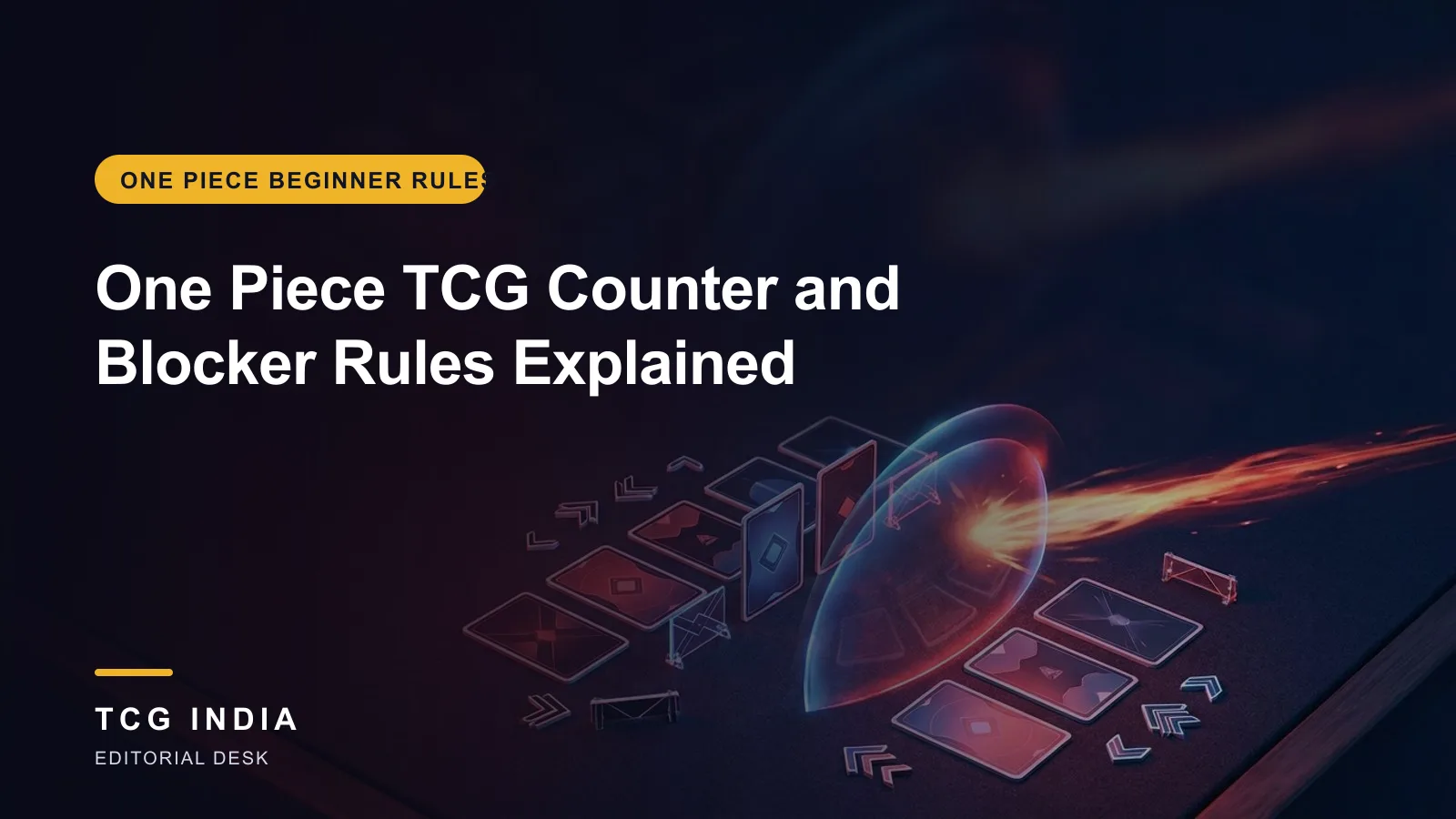 TCG India editorial cover: One Piece TCG Counter and Blocker Rules Explained