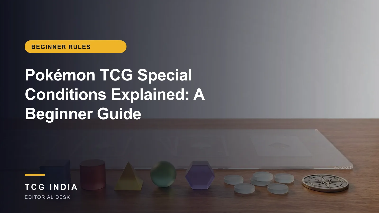 TCG India editorial cover: Pokémon TCG Special Conditions Explained: A Beginner Guide