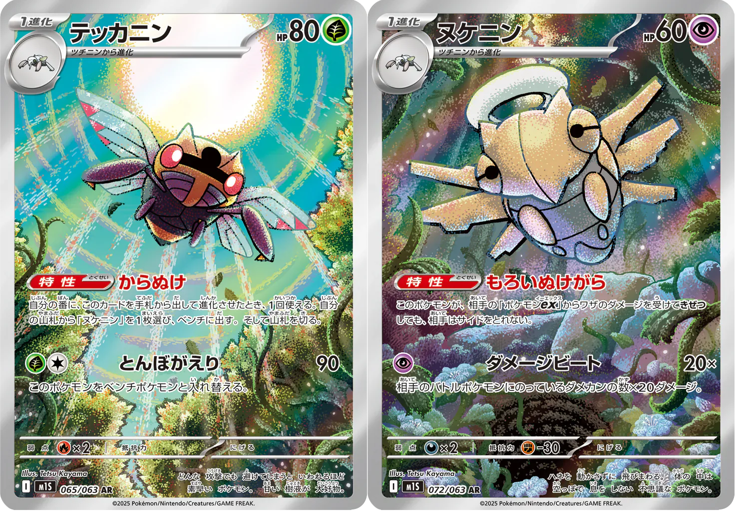 Pokemon Ninjask, Shedinja 065+072/063 AR (Japanese) Connecting Art
