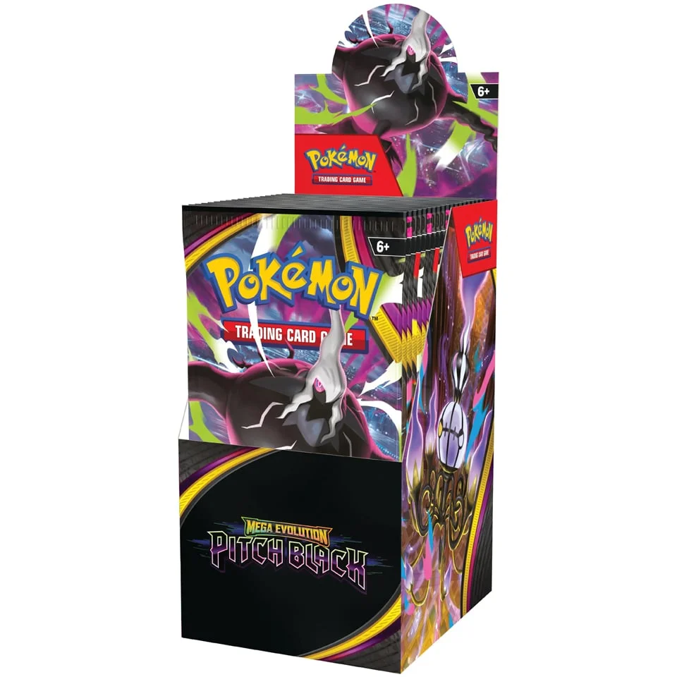 Pokemon TCG Mega Evolution—Pitch Black Half Booster Box (18 Packs)