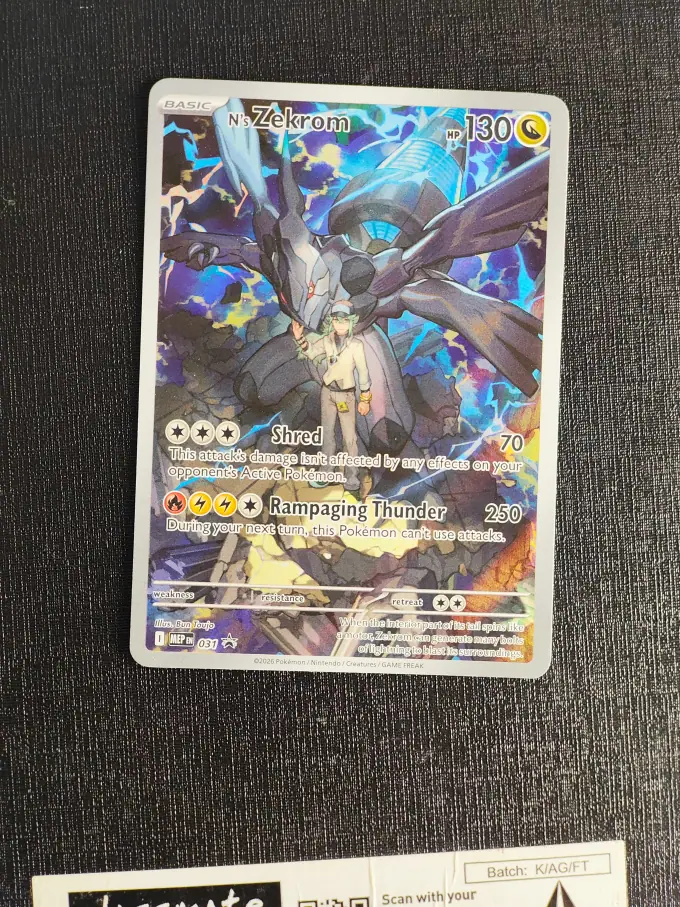 Pokemon N's Zekrom 031 MEP Black Star Promo (English)