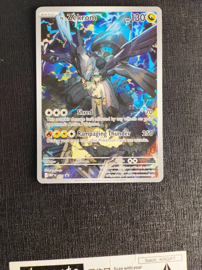 Pokemon N's Zekrom 031 MEP Black Star Promo (English)
