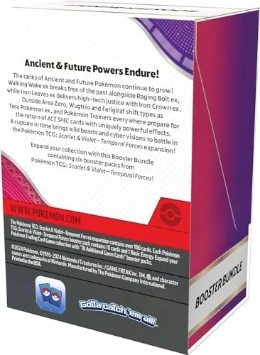 Pokemon TCG: Scarlet and Violet: Temporal Forces: Booster Bundle