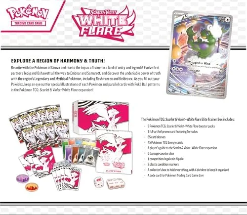 Pokemon TCG Scarlet & Violet 10.5 White Flare Elite Trainer Box